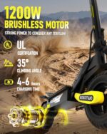 Electric Scooter for Adults, 1200W Motor Fast E Scooter,48V 13Ah,Foldable - Image 5