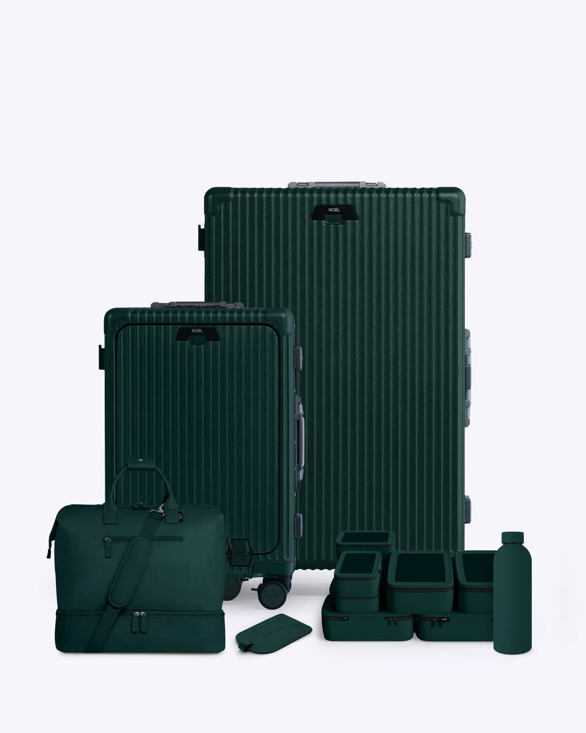 NOBL Bundle 6.0 Travel Carry on Luggage, Zipperless Aluminum Frame