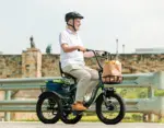 Eskute®  T300 Folding Electric Trike, Peak 1200W Brushless Motor Folding Trike 18X3.0 Fat Tire Ebike, 624Wh Removable Battery - Image 2