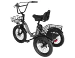Eskute®  T300 Folding Electric Trike, Peak 1200W Brushless Motor Folding Trike 18X3.0 Fat Tire Ebike, 624Wh Removable Battery - Image 10